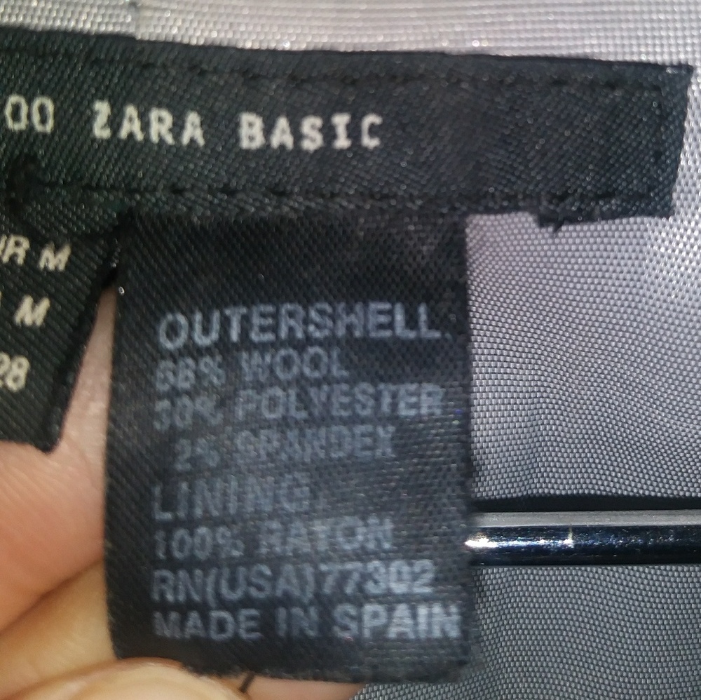 Zara Basic Grey Wool Long Coat - image 5